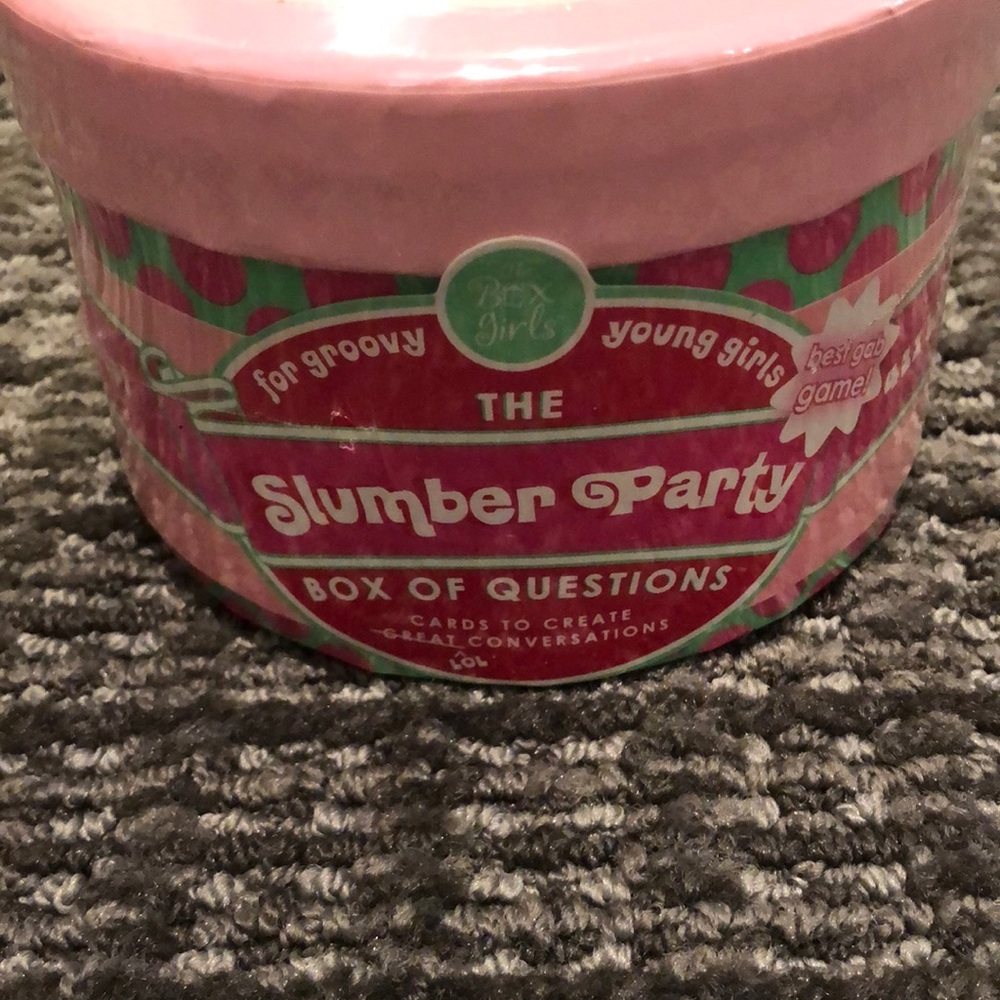 Slumber party box of questions